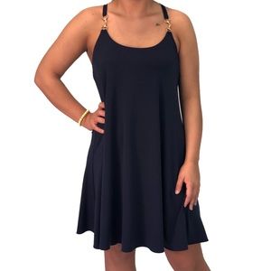 Navy summer mini dress